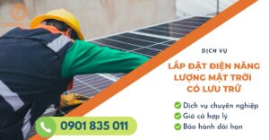 lắp đặt điện năng lượng mặt trời có lưu trữ