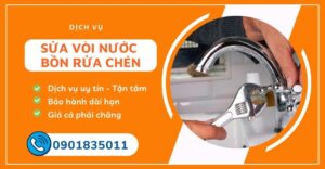 sửa vòi nước bồn rửa chén
