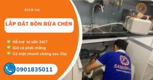 lắp bồn rửa chén