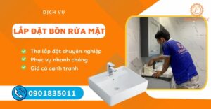 lắp đặt bồn rửa mặt