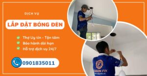 lắp đặt bóng đèn
