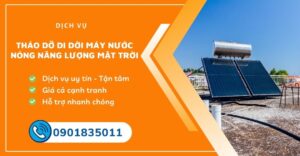 tháo dỡ di dời máy nước nóng năng lượng mặt trời