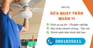 sửa quạt trần quận 11