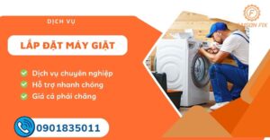 lắp đặt máy giặt