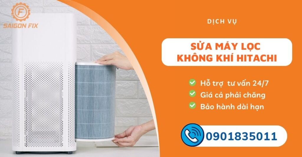 sửa máy lọc không khí hitachi