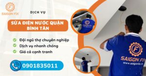 sửa điện nước quận Bình Tân