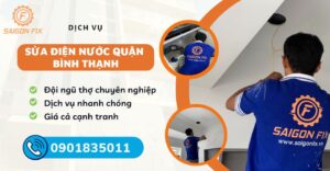 sửa điện nước quận Bình Thạnh