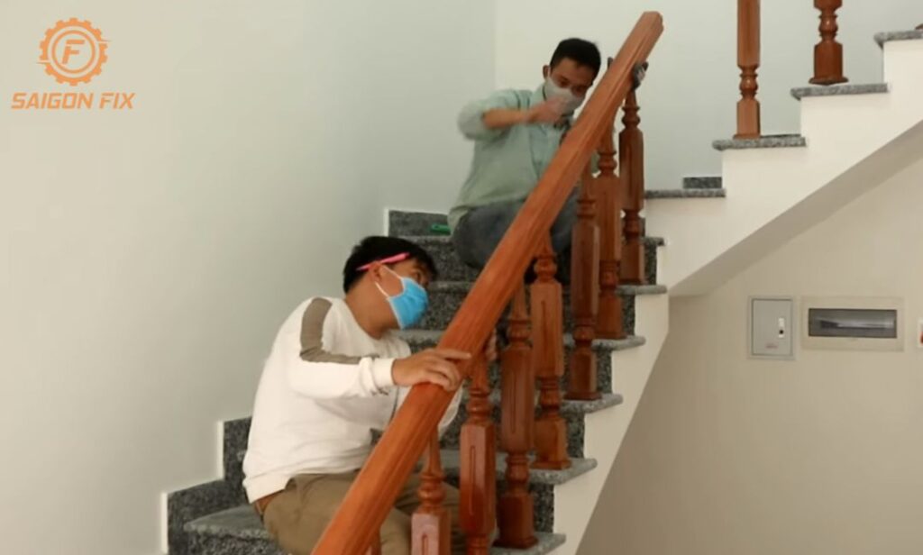 sửa chữa cầu thang gỗ tại nhà