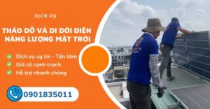 tháo dỡ và di dời điện năng lượng mặt trời