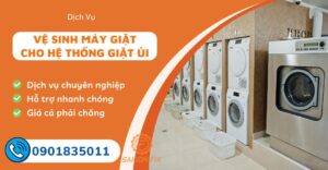 vệ sinh máy giặt cho hệ thống giặt ủi