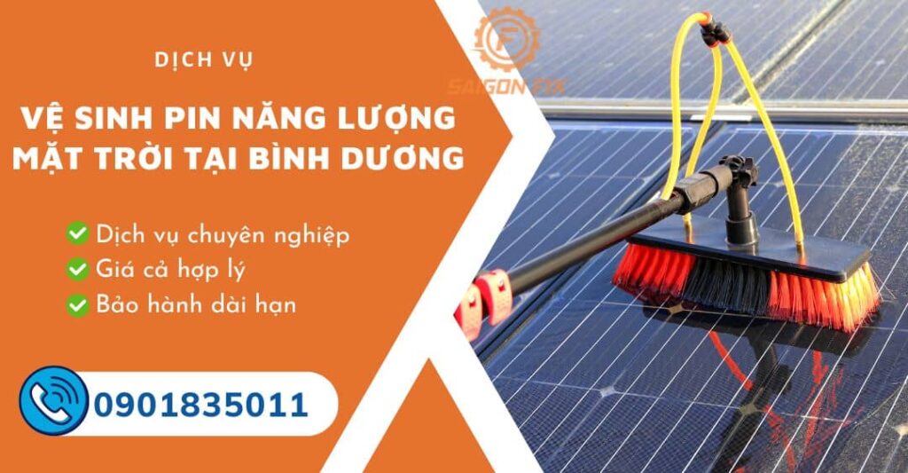 vệ sinh pin năng lượng mặt trời tại bình dương