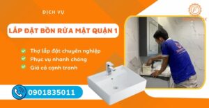 lắp đặt bồn rửa mặt quận 1