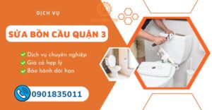 sửa bồn cầu quận 3