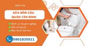 sửa bồn cầu quận tân bình