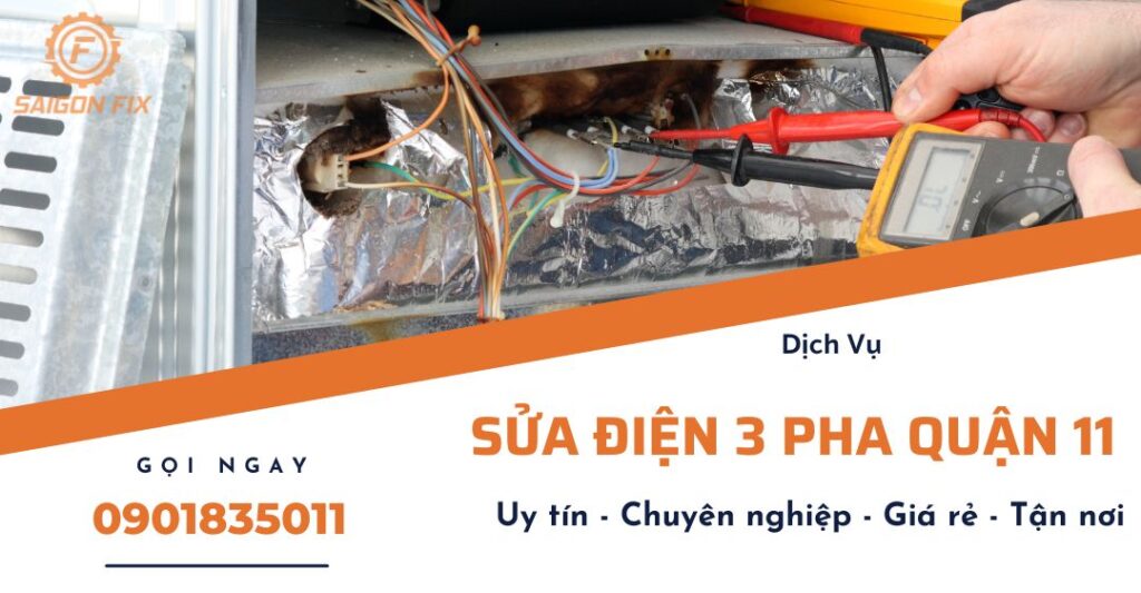 sửa điện 3 pha quận 11
