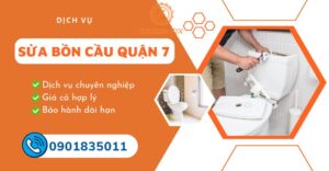 sửa bồn cầu quận 7