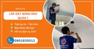 lắp đặt bóng đèn quận 1