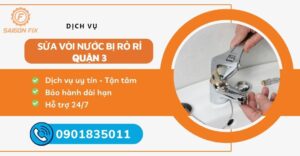 sửa vòi nước bị rò rỉ quận 3