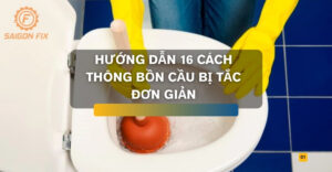 cách thông bồn cầu