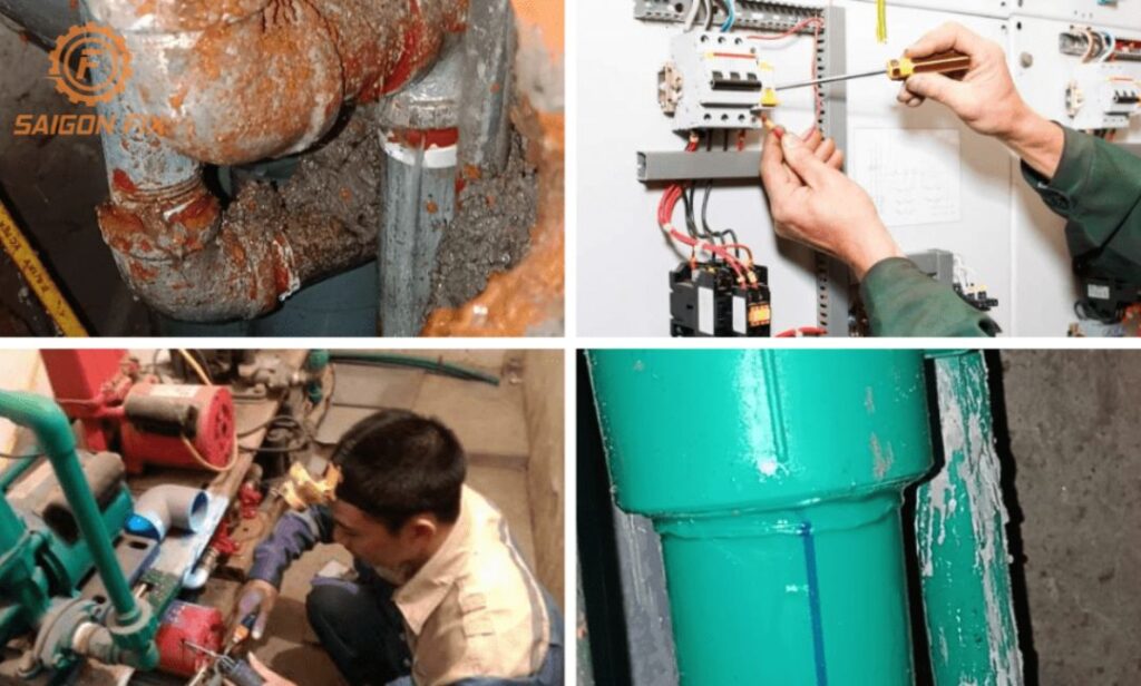 Giá sửa máy bơm bị cháy