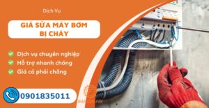 Giá sửa máy bơm bị cháy