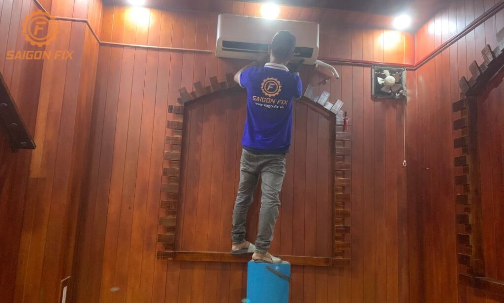 Lắp đặt máy lạnh chị Hiền Phường Hiệp Bình