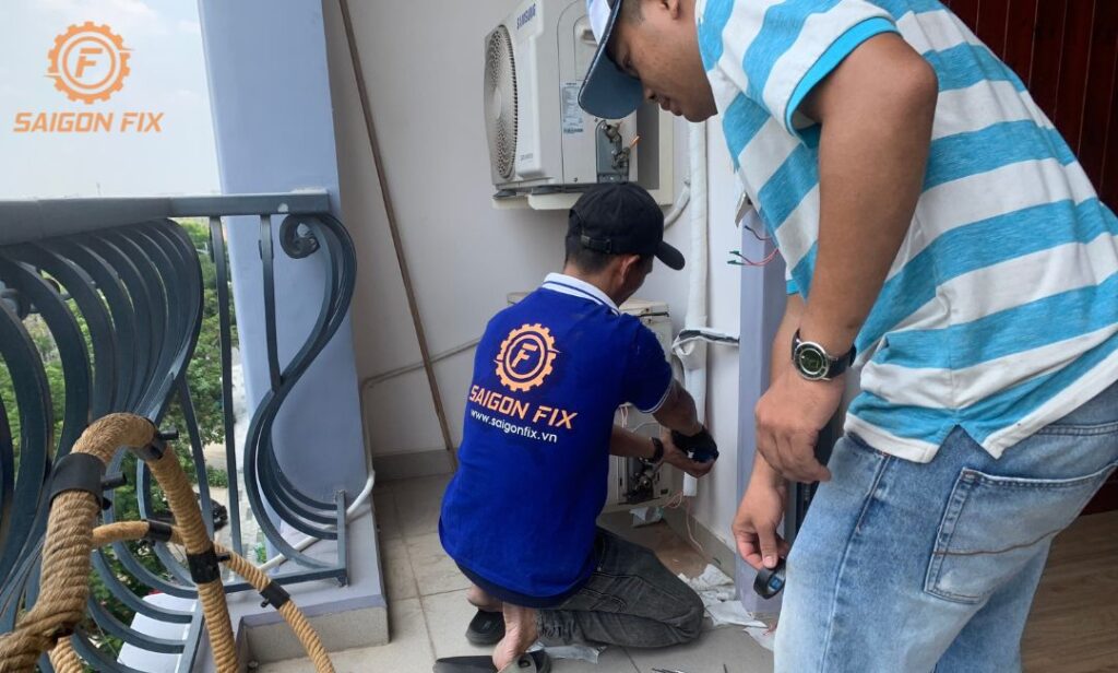 Lắp đặt máy lạnh chị Hiền Phường Hiệp Bình