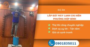 Lắp đặt máy lạnh chị Hiền Phường Hiệp Bình