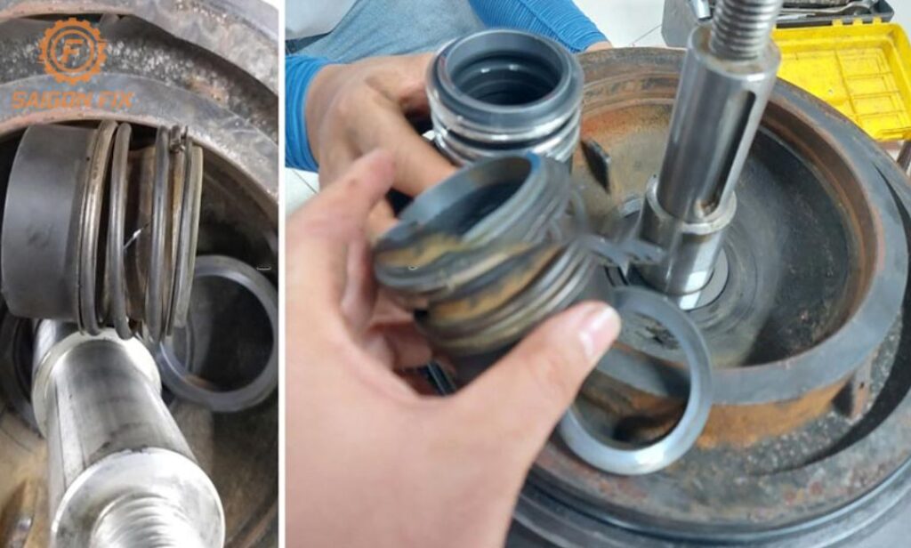 Máy bơm nước lúc mạnh lúc yếu