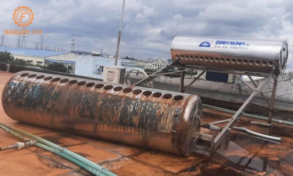 sửa máy nước nóng năng lượng mặt trời Bình Minh