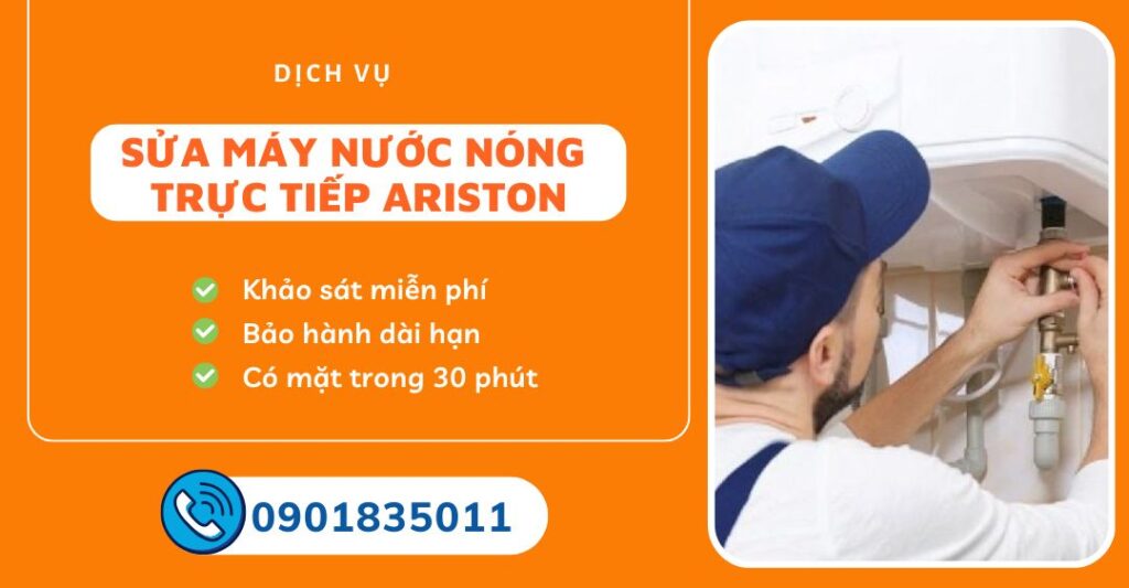 Sửa máy nước nóng trực tiếp ariston