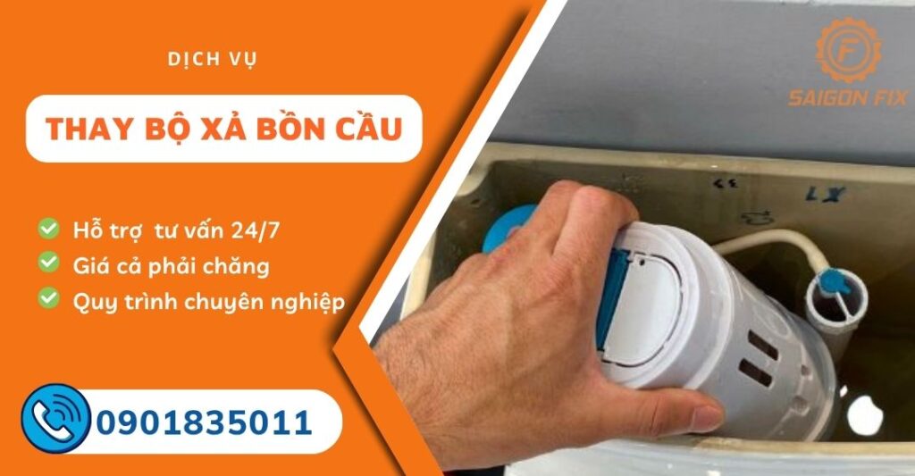 Thay bộ xả bồn cầu