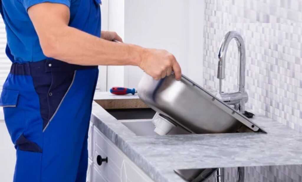 lắp bồn rửa chén đơn