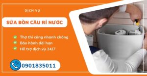Sửa bồn cầu rỉ nước