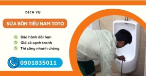 Sửa bồn tiểu nam toto