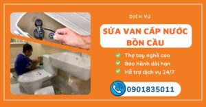 sửa van cấp nước bồn cầu