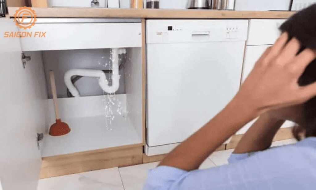 cách sửa bồn rửa chén bị rỉ nước