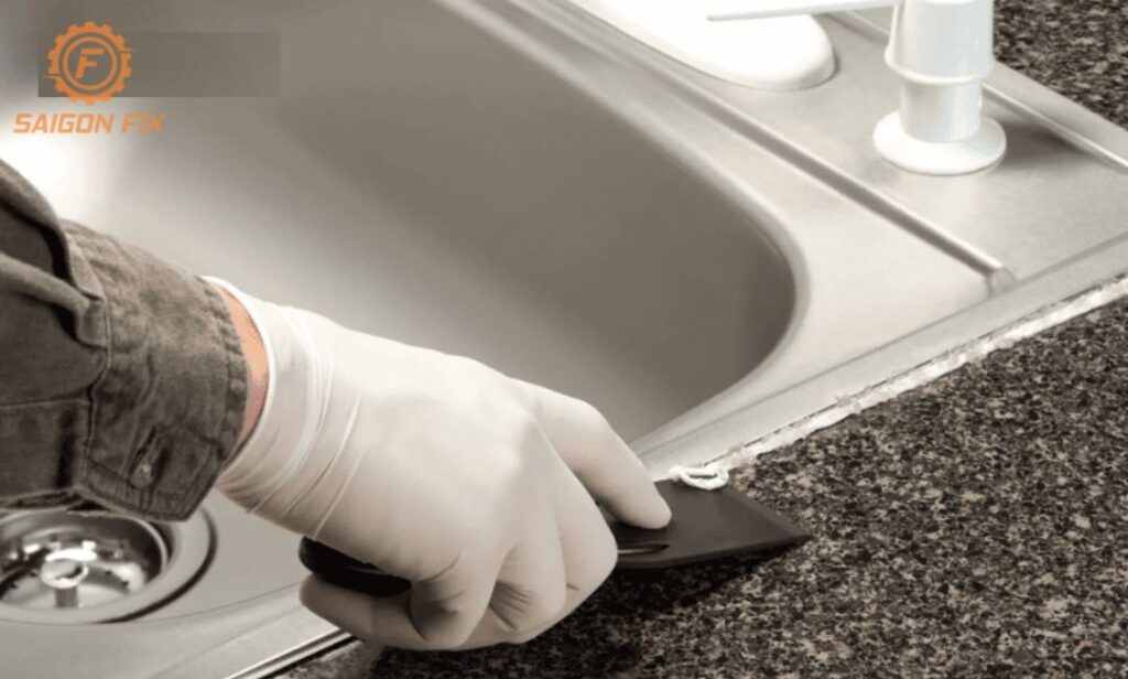 cách sửa bồn rửa chén bị rỉ nước