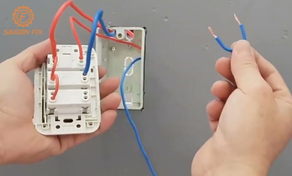hướng dẫn sửa công tắc điện bị hư, bị nóng chảy