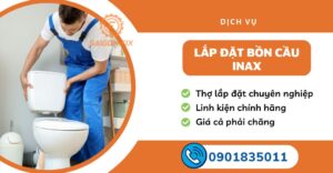 lắp đặt bồn cầu inax