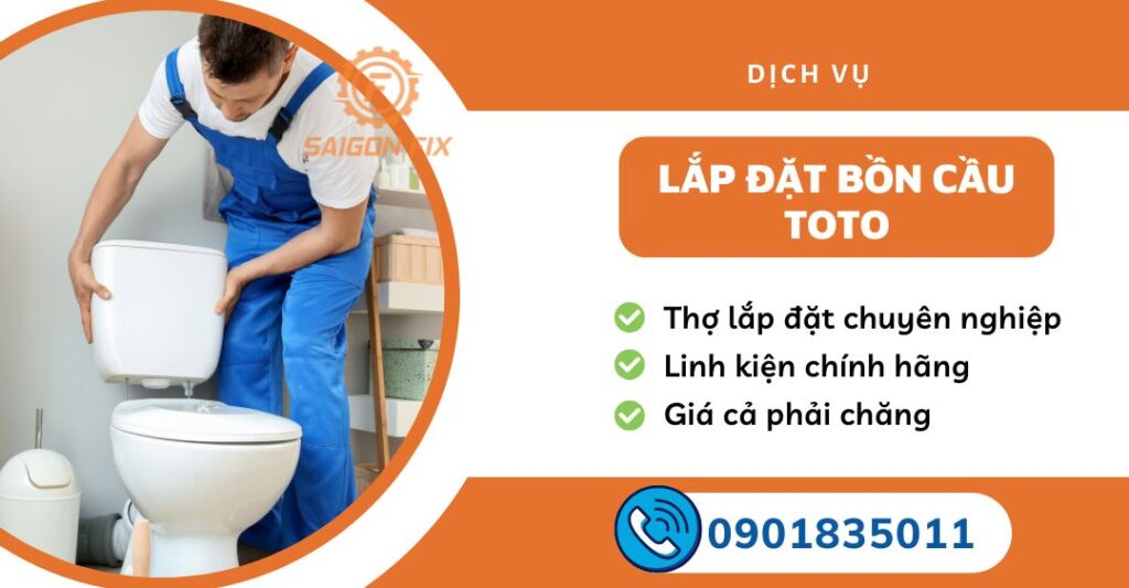 lắp đặt bồn cầu toto