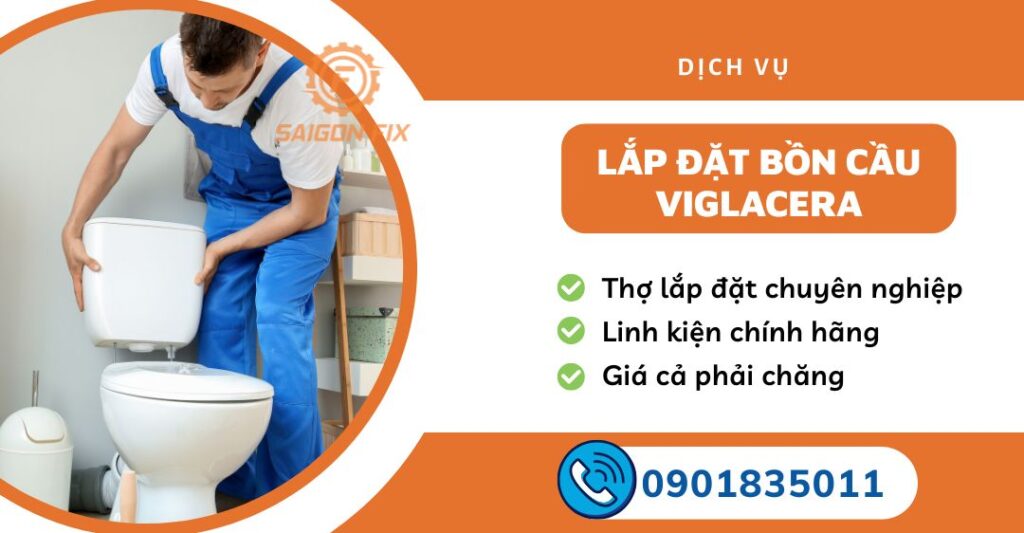 lắp đặt bồn cầu viglacera