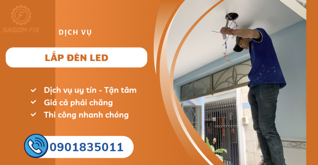 lắp đèn led