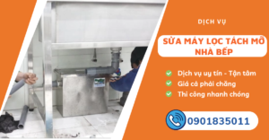 sửa máy lọc tách mỡ nhà bếp