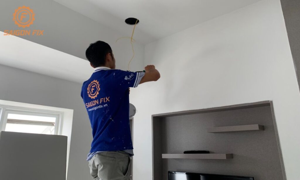 Lắp đèn led phòng ngủ