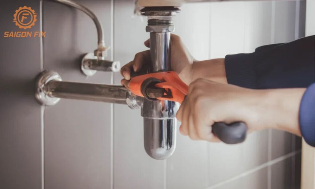 sửa ống nước bồn rửa mặt