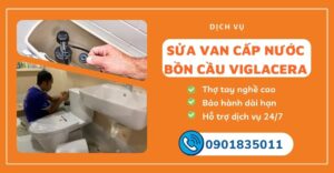 sửa van cấp nước bồn cầu viglacera