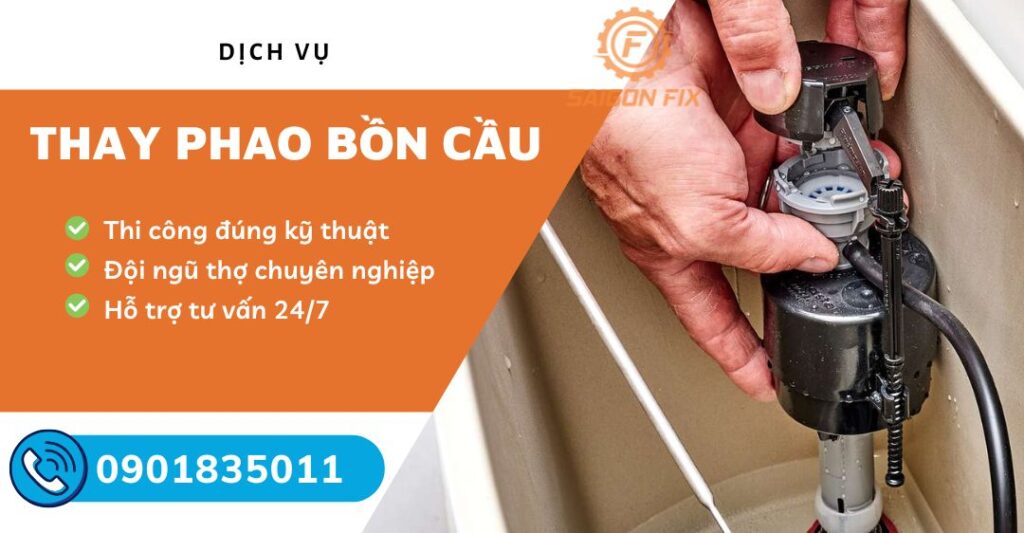 Thay phao bồn cầu