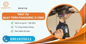 thay tụ quạt trần panasonic 4 cánh