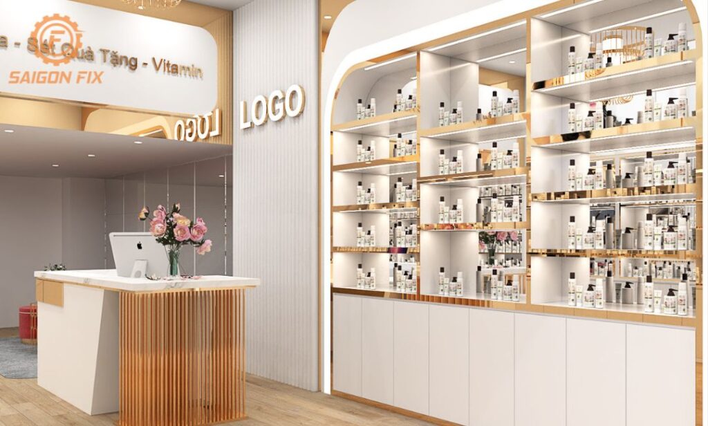 lắp đèn led cho tủ trưng bày